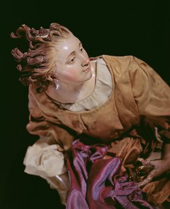 Ange, de la crèche de Noël et arbre - Neapolitan School